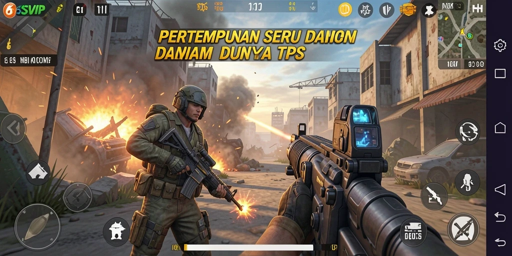 Tampilan menarik dari gameplay TPS 6SVIP yang mendebarkan
