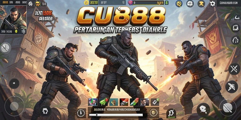 Gambar menarik dari gameplay seru CU888 dalam pertempuran Battle Royale.