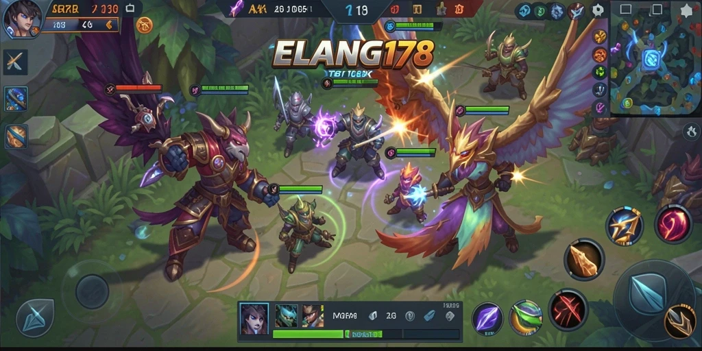 Screenshot gameplay ELANG178 dengan aksi seru dan strategi tim.