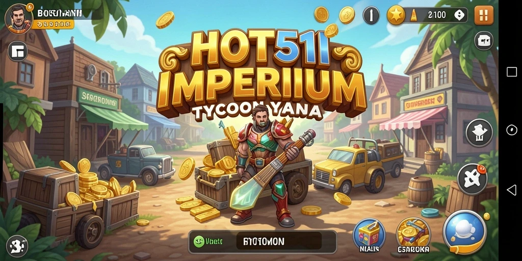 Tampilan gameplay Tycoon HOT51 yang menarik dan interaktif.