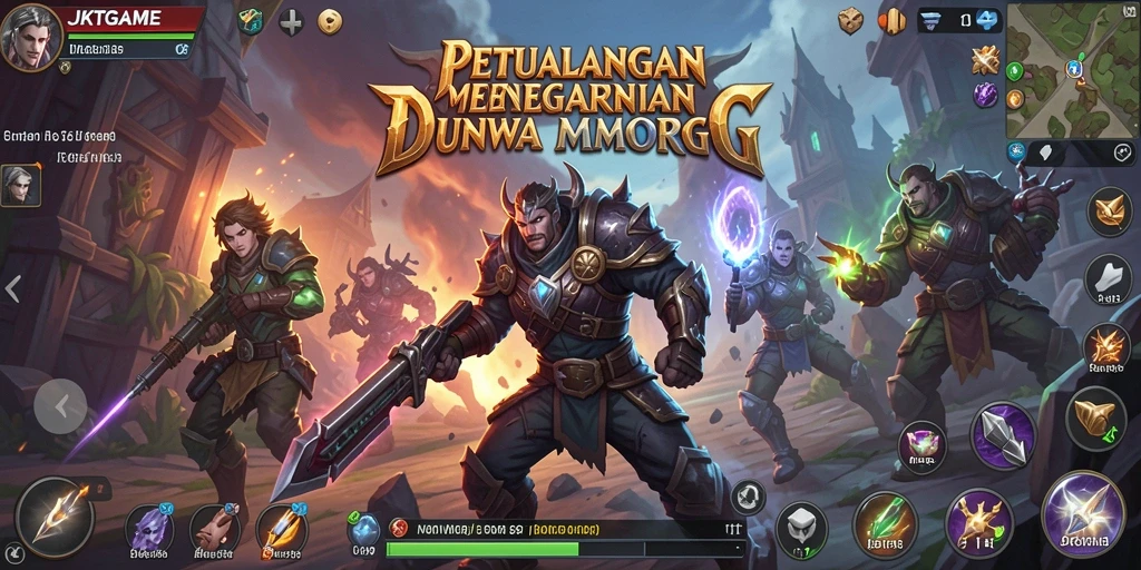 Tampilan gameplay menakjubkan dalam <strong>JKTGAME</strong>, bermain di dunia MMORPG.