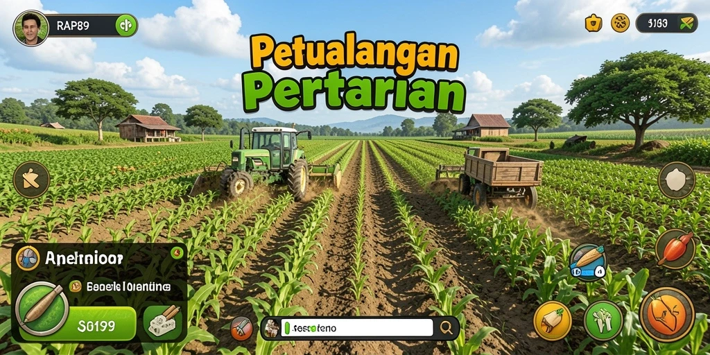 Gameplay seru RAP89 dengan aktivitas bertani.