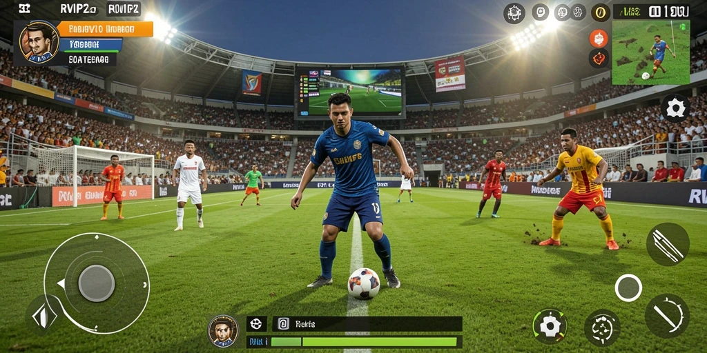 Tampilan gameplay RVIP2 yang menegangkan dan seru dalam olahraga.