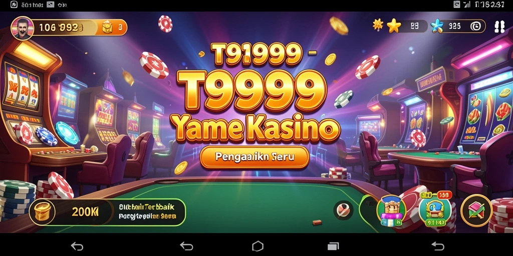 Tampilan gameplay seru di T9999 dengan berbagai pilihan permainan Kasino.
