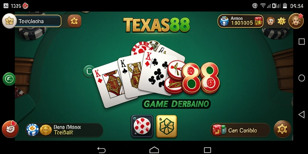 Tampilan gameplay seru dari TEXAS88 yang membuat permainan Domino semakin menarik.