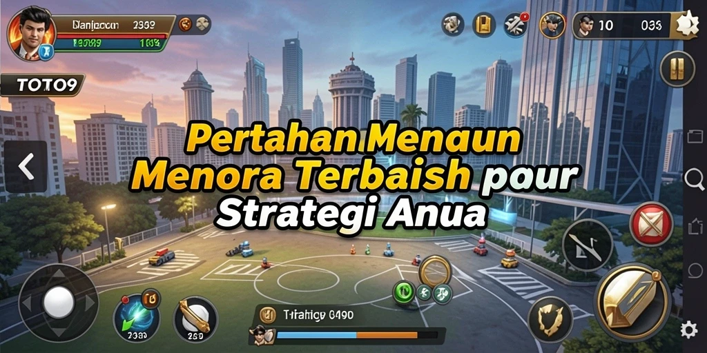 Gameplay TOTO9 yang menarik dalam genre Tower Defense.